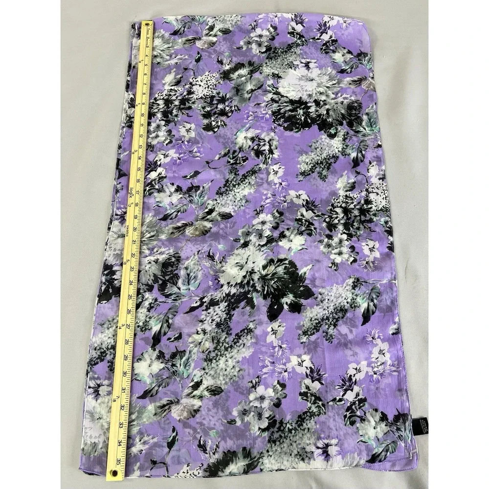 Women's Scarf Wrap Purple Multicolor Floral‎ 72